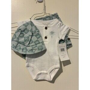 NWT Rachel Zoe Teal Bodysuit & Shorts Outfit - 0-3M